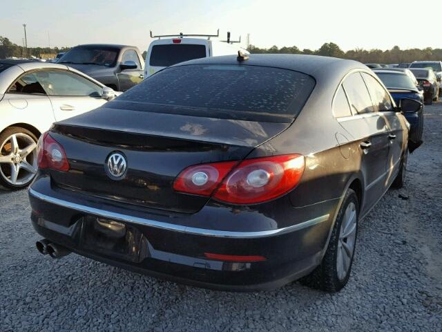 WVWNP7AN3AE564167 - 2010 VOLKSWAGEN CC SPORT BLACK photo 4