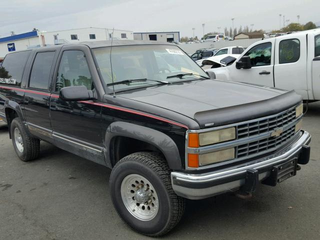 1GNGK26K1NJ321552 - 1992 CHEVROLET SUBURBAN K BLACK photo 1