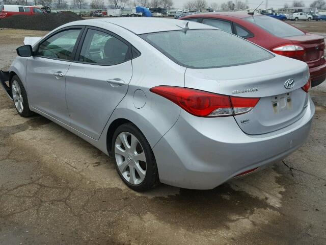 KMHDH4AE7CU254082 - 2012 HYUNDAI ELANTRA GL SILVER photo 3