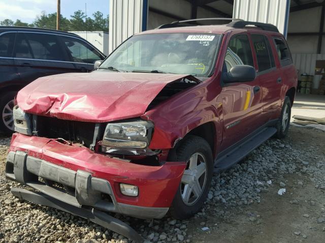 1GNES16S136142185 - 2003 CHEVROLET TRAILBLAZE RED photo 2