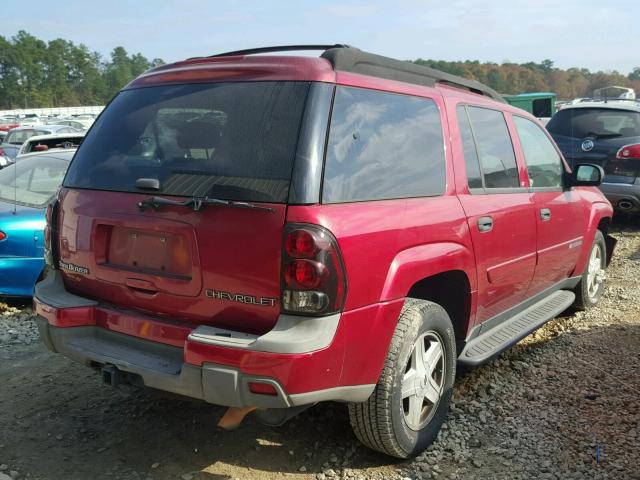 1GNES16S136142185 - 2003 CHEVROLET TRAILBLAZE RED photo 4