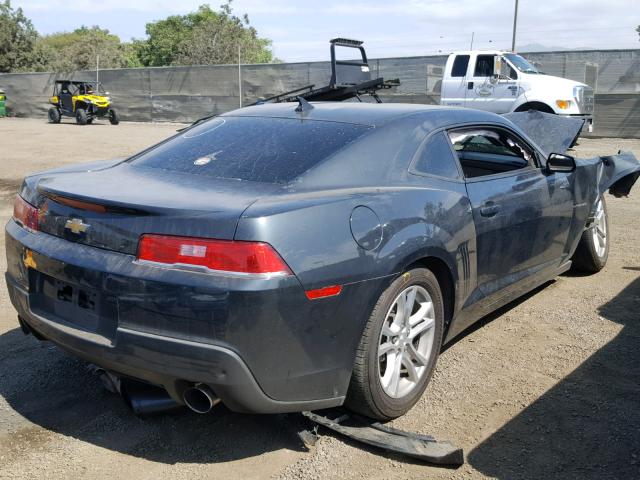 2G1FA1E3XF9220043 - 2015 CHEVROLET CAMARO LS GRAY photo 4