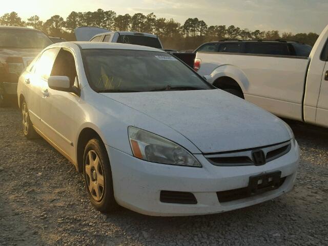 3HGCM56417G708161 - 2007 HONDA ACCORD LX WHITE photo 1