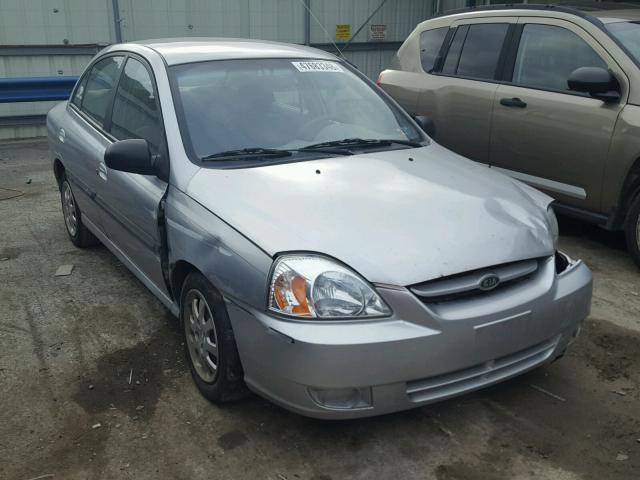 KNADC125756402705 - 2005 KIA RIO GRAY photo 1