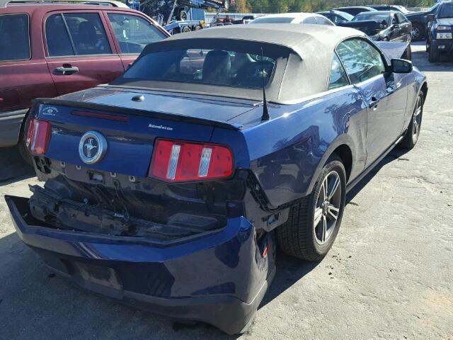 1ZVBP8EM0C5208866 - 2012 FORD MUSTANG BLUE photo 4