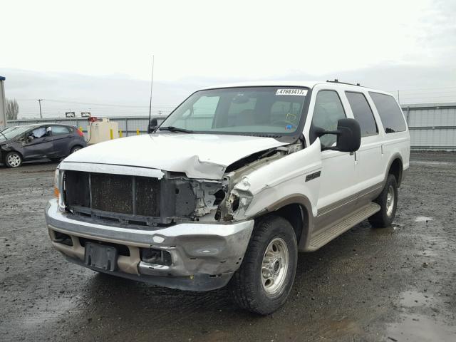 1FMNU43S7YEC70447 - 2000 FORD EXCURSION WHITE photo 2