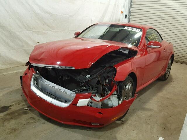 JTHFN48Y250070201 - 2005 LEXUS SC 430 RED photo 2