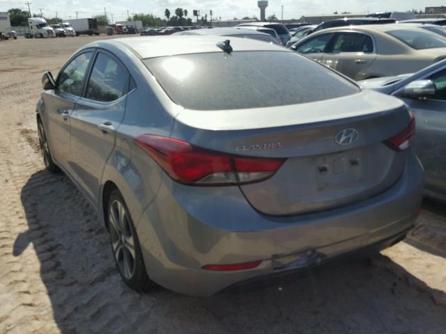 KMHDH4AH5FU346001 - 2015 HYUNDAI ELANTRA SE CHARCOAL photo 3