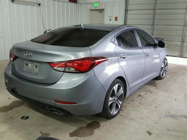 KMHDH4AH5FU346001 - 2015 HYUNDAI ELANTRA SE CHARCOAL photo 4