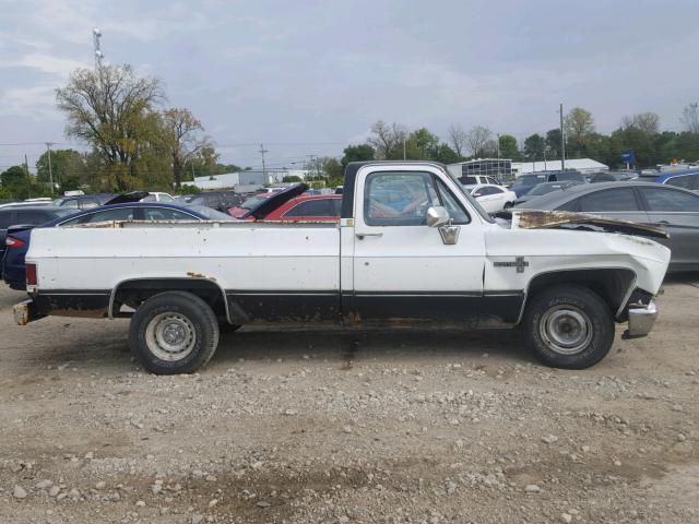 2GCDC14H6E1120329 - 1984 CHEVROLET C10 WHITE photo 9