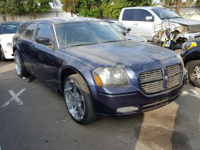 2D4FV48T45H619207 - 2005 DODGE MAGNUM SE BLUE photo 1