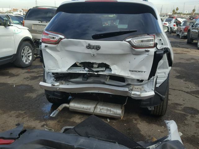 1C4PJLAB1HW662031 - 2017 JEEP CHEROKEE S WHITE photo 9