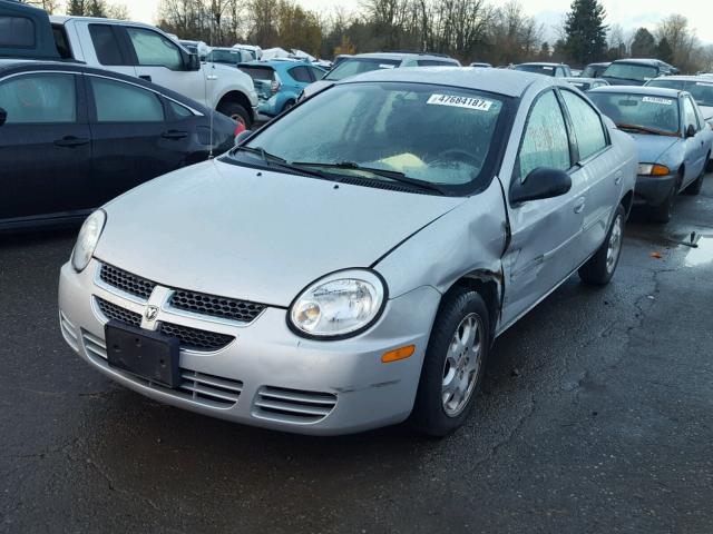 1B3ES56C95D192762 - 2005 DODGE NEON SXT SILVER photo 2