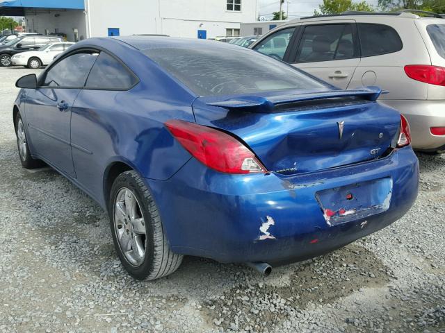 1G2ZH158X64187399 - 2006 PONTIAC G6 GT BLUE photo 3