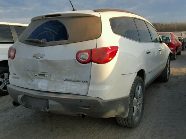 1GNKVLED0BJ395258 - 2011 CHEVROLET TRAVERSE L WHITE photo 4