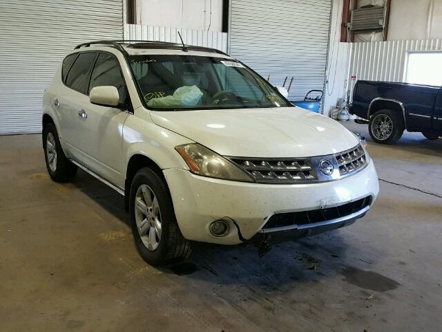 JN8AZ08T57W521834 - 2007 NISSAN MURANO SL WHITE photo 1