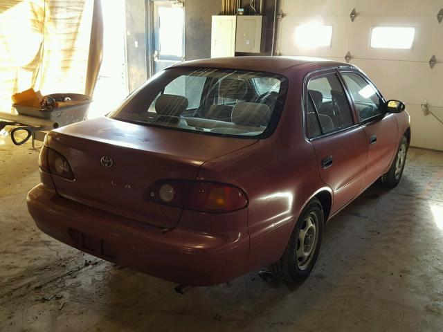 2T1BR12E51C385723 - 2001 TOYOTA COROLLA CE RED photo 4