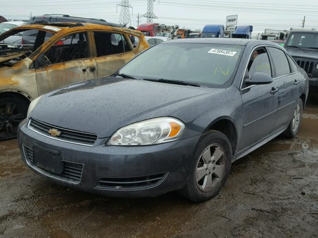 2G1WB5EK7A1153100 - 2010 CHEVROLET IMPALA LT GRAY photo 2