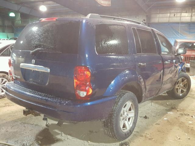 1D4HB48N06F124377 - 2006 DODGE DURANGO SL BLUE photo 4