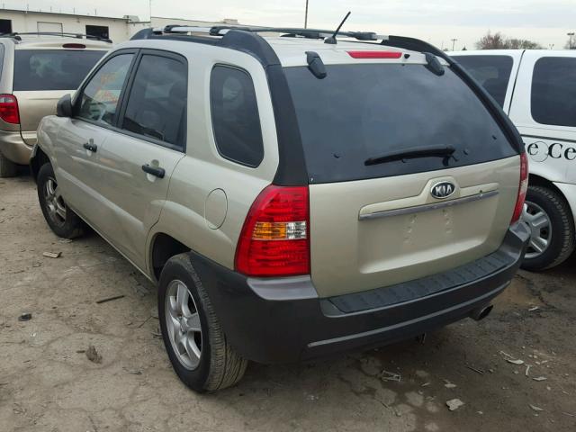 KNDJF724777347354 - 2007 KIA SPORTAGE L SILVER photo 3