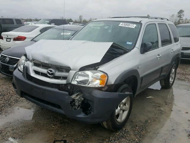 4F2YZ02Z95KM63397 - 2005 MAZDA TRIBUTE I SILVER photo 2