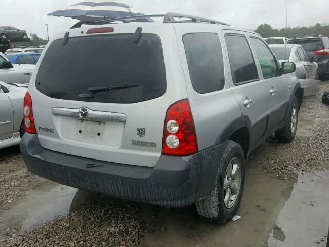 4F2YZ02Z95KM63397 - 2005 MAZDA TRIBUTE I SILVER photo 4