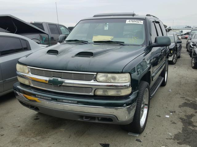 1GNEK13Z32J2272833 - 2002 CHEVROLET TAHOE K150 GREEN photo 2