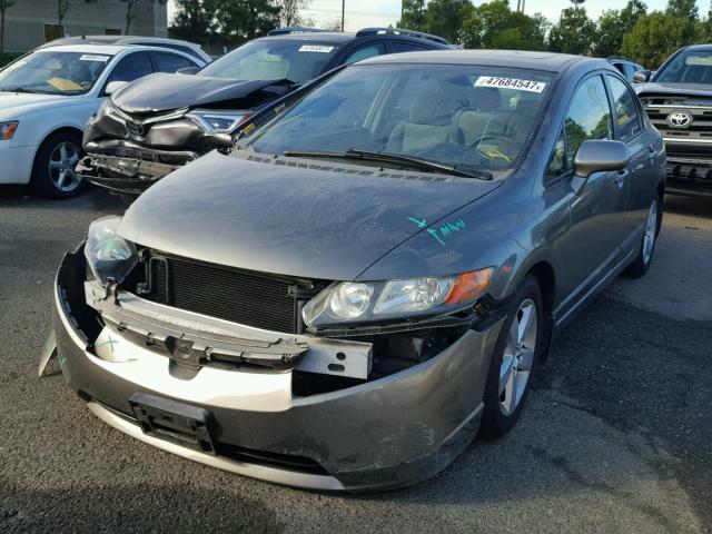 1HGFA16846L128132 - 2006 HONDA CIVIC EX GRAY photo 2