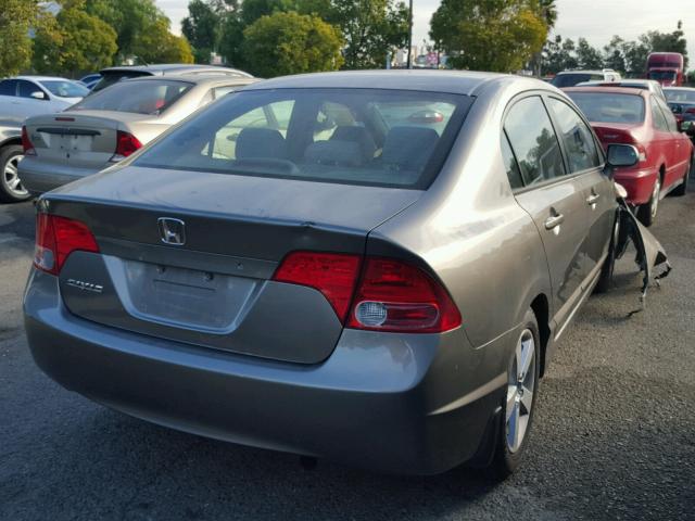 1HGFA16846L128132 - 2006 HONDA CIVIC EX GRAY photo 4