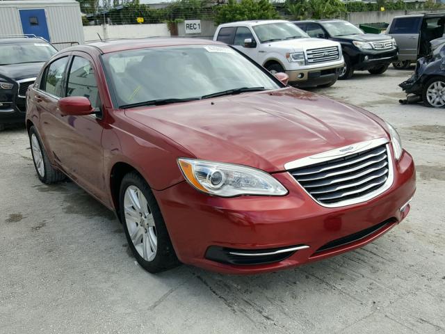 1C3CCBAB1DN671304 - 2013 CHRYSLER 200 LX RED photo 1