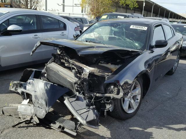 2C3CDXBG8EH221583 - 2014 DODGE CHARGER SE BLACK photo 2