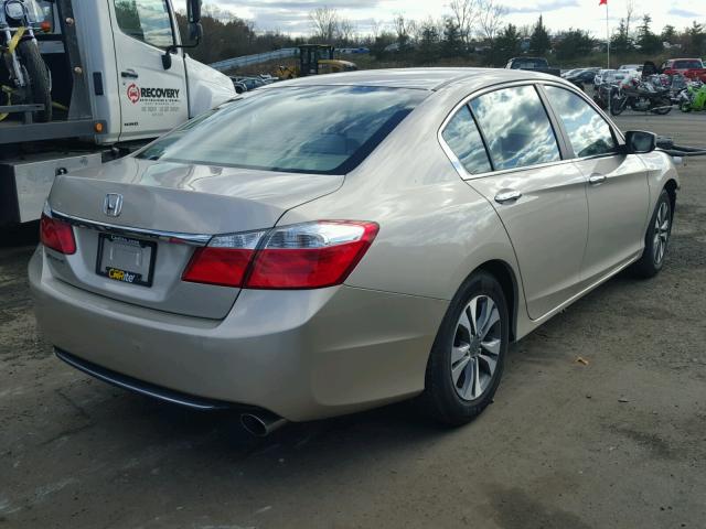 1HGCR2F37DA038276 - 2013 HONDA ACCORD LX TAN photo 4