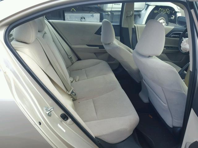 1HGCR2F37DA038276 - 2013 HONDA ACCORD LX TAN photo 6