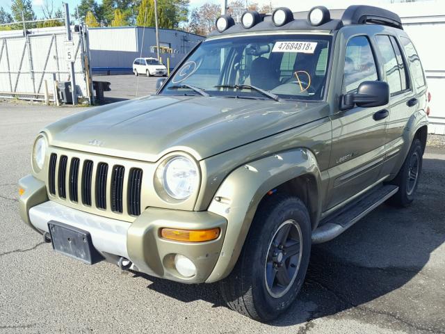1J4GL38KX3W621108 - 2003 JEEP LIBERTY RE GREEN photo 2