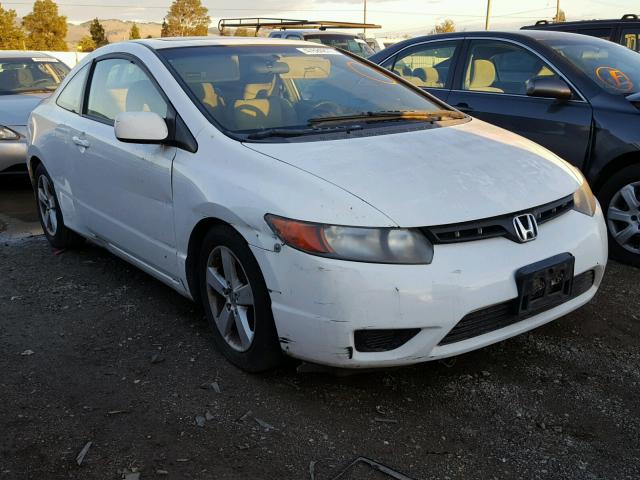 2HGFG12827H575934 - 2007 HONDA CIVIC EX WHITE photo 1