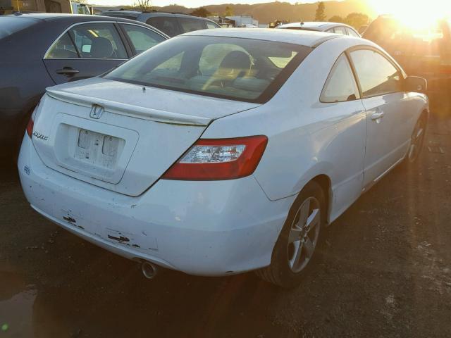 2HGFG12827H575934 - 2007 HONDA CIVIC EX WHITE photo 4