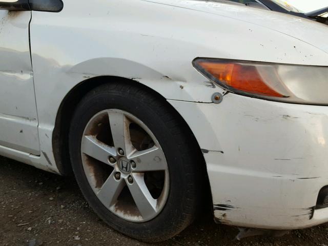 2HGFG12827H575934 - 2007 HONDA CIVIC EX თეთრი ფოტო 9