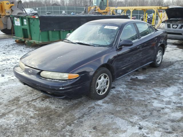 1G3NL52T91C223347 - 2001 OLDSMOBILE ALERO GL BLUE photo 2