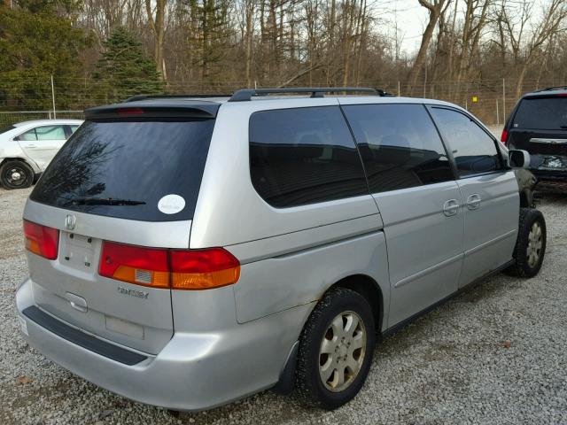 5FNRL18972B055850 - 2002 HONDA ODYSSEY EX SILVER photo 4