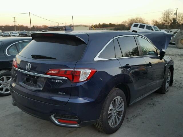 5J8TB4H79HL034966 - 2017 ACURA RDX ADVANC BLUE photo 4