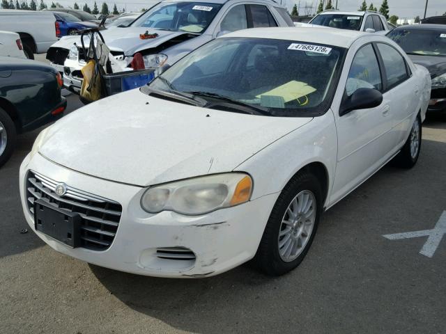 1C3EL46J44N365301 - 2004 CHRYSLER SEBRING LX WHITE photo 2