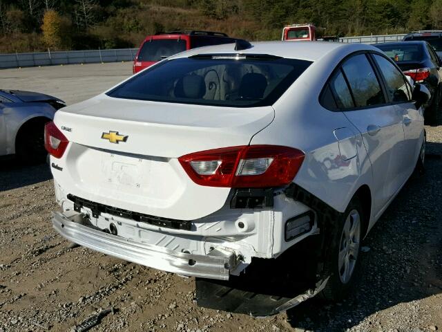 1G1BC5SM9H7185934 - 2017 CHEVROLET CRUZE LS WHITE photo 4