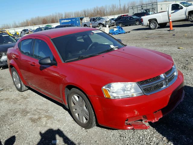 1C3CDZAB5EN115696 - 2014 DODGE AVENGER SE RED photo 1