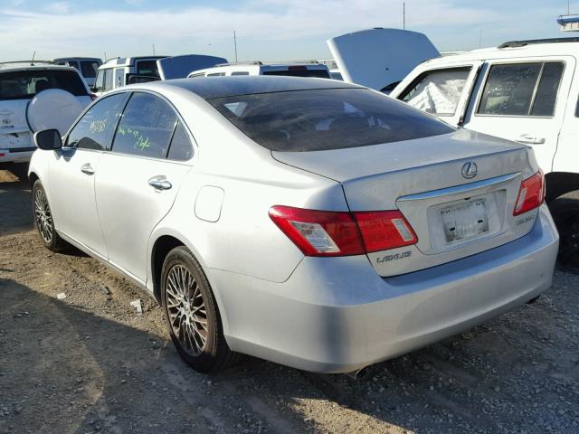 JTHBJ46G372051362 - 2007 LEXUS ES 350 SILVER photo 3