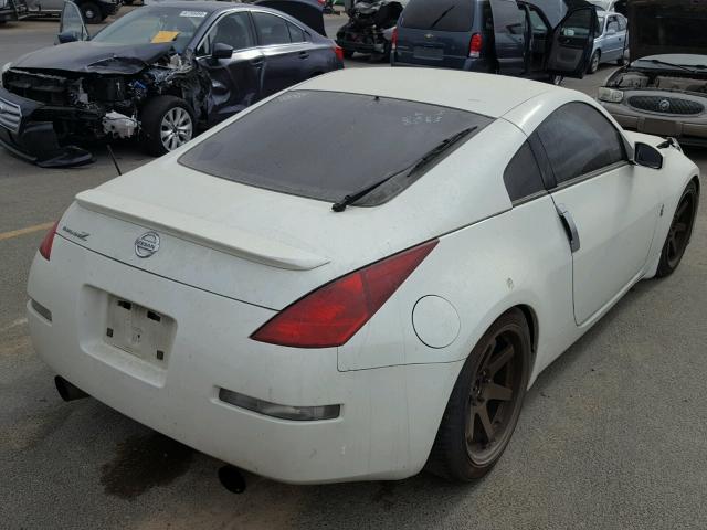 JN1AZ34D24T166228 - 2004 NISSAN 350Z COUPE WHITE photo 4