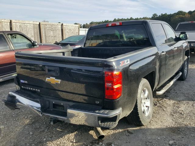 3GCUKREH6EG182241 - 2014 CHEVROLET SILVERADO BLACK photo 4