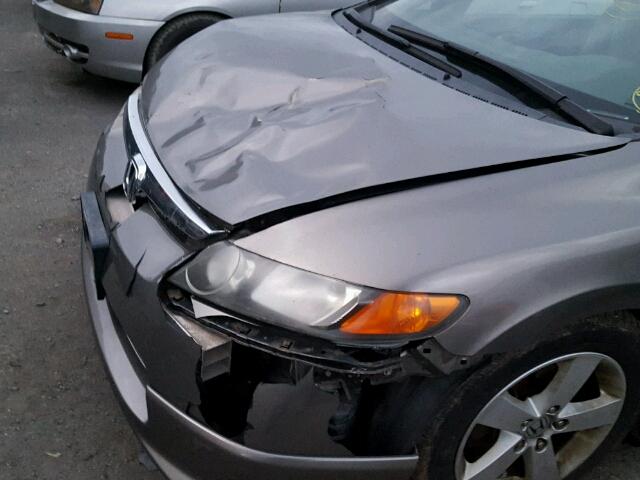 1HGFA16847L014729 - 2007 HONDA CIVIC EX Kahverengi fotoğraf 9