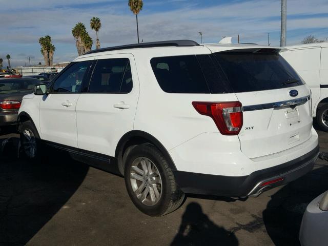 1FM5K7DH4GGC12731 - 2016 FORD EXPLORER X WHITE photo 3