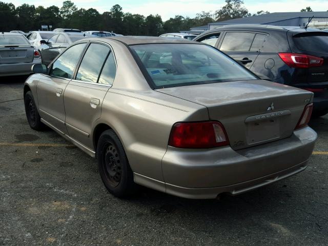 4A3AA46G63E110875 - 2003 MITSUBISHI GALANT ES GOLD photo 3