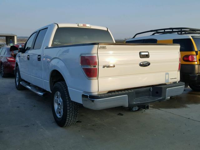 1FTFW1EF4CFC00120 - 2012 FORD F150 SUPER WHITE photo 3